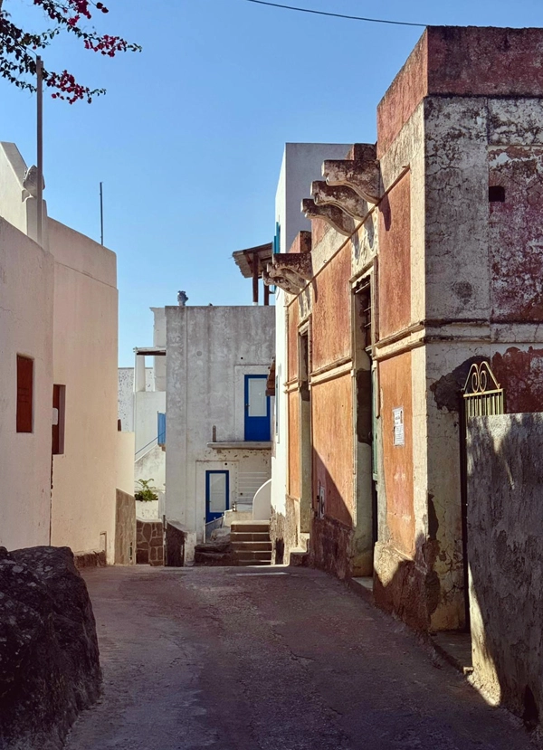 Scorcio del centro abitato di Stromboli